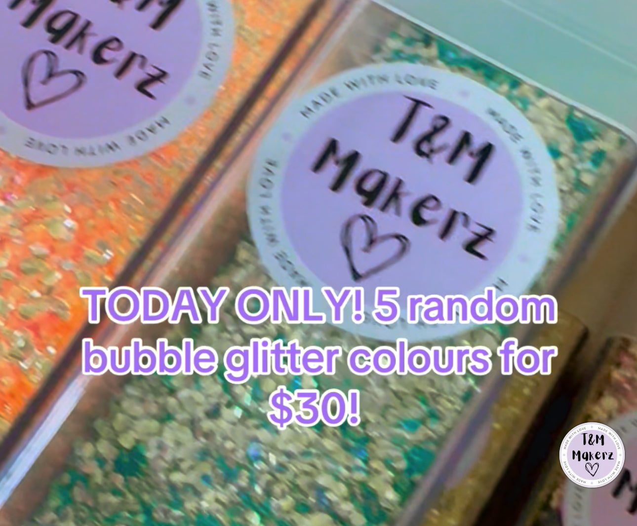 Bubble glitter bundle