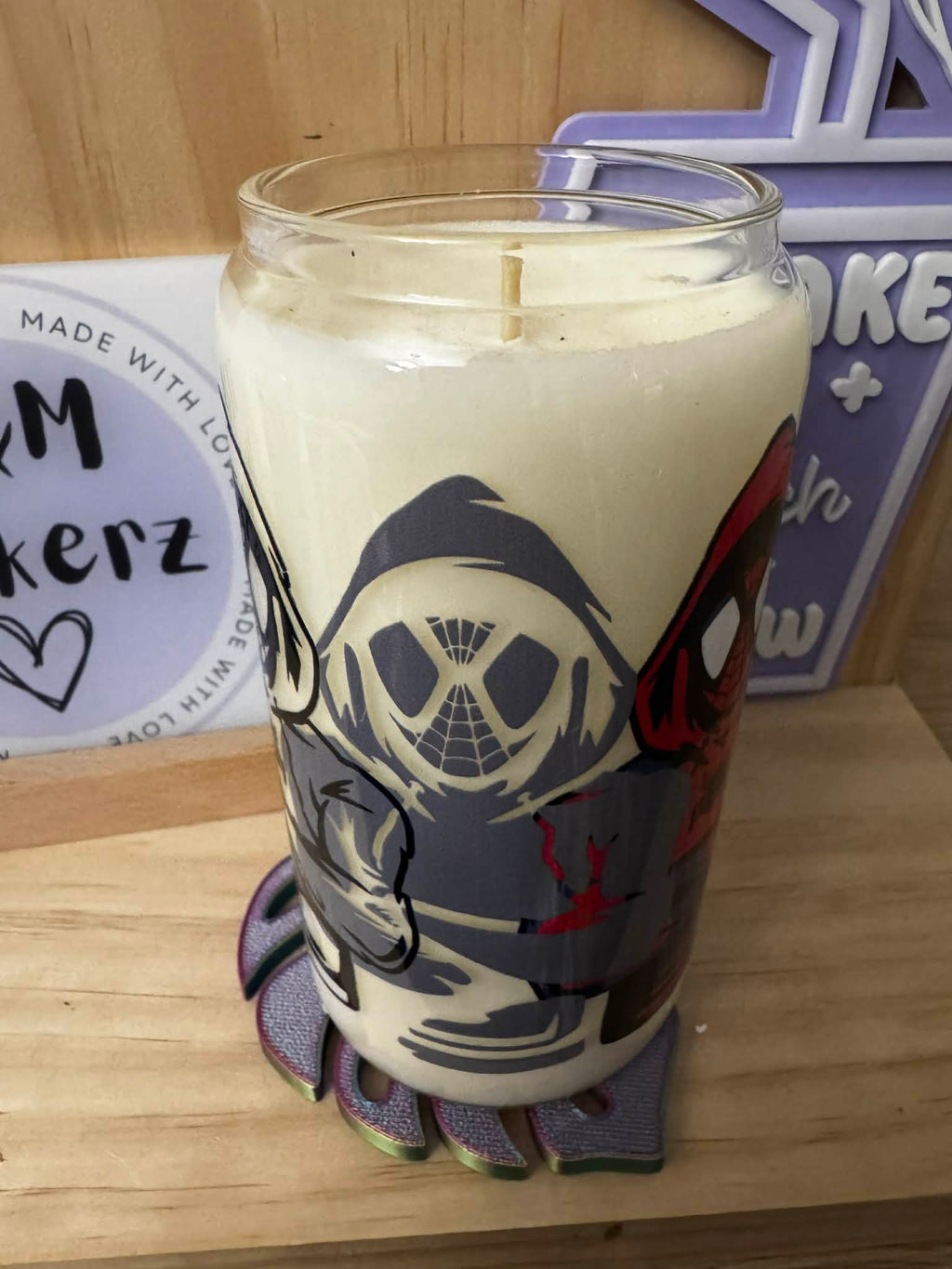 Spiderman candle