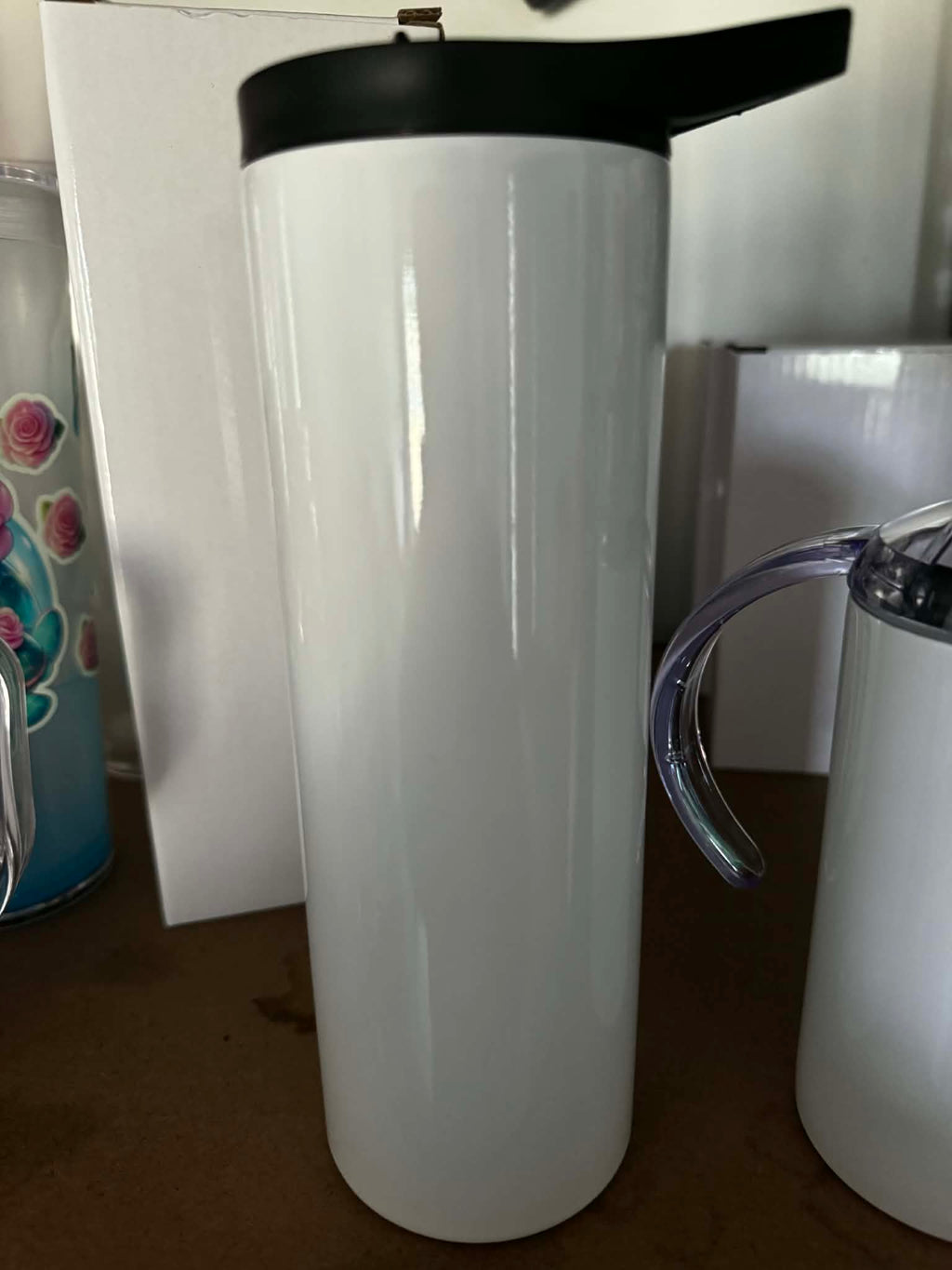 20oz Sublimation Bottle 2in1 Lid (Drink bottle Style/Coffee Lid ) BLANK