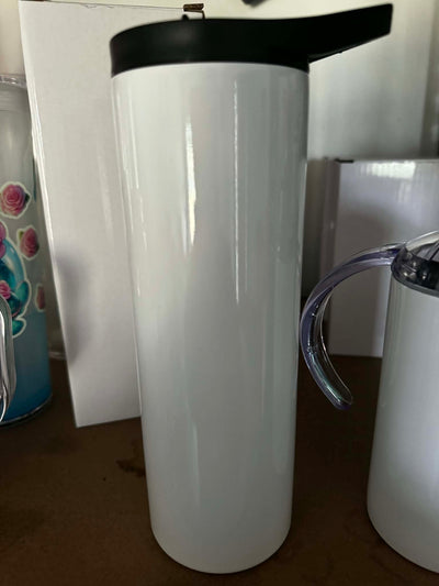 20oz Sublimation Bottle 2in1 Lid (Drink bottle Style/Coffee Lid ) BLANK