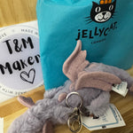 Jelly cat keychain- dragon