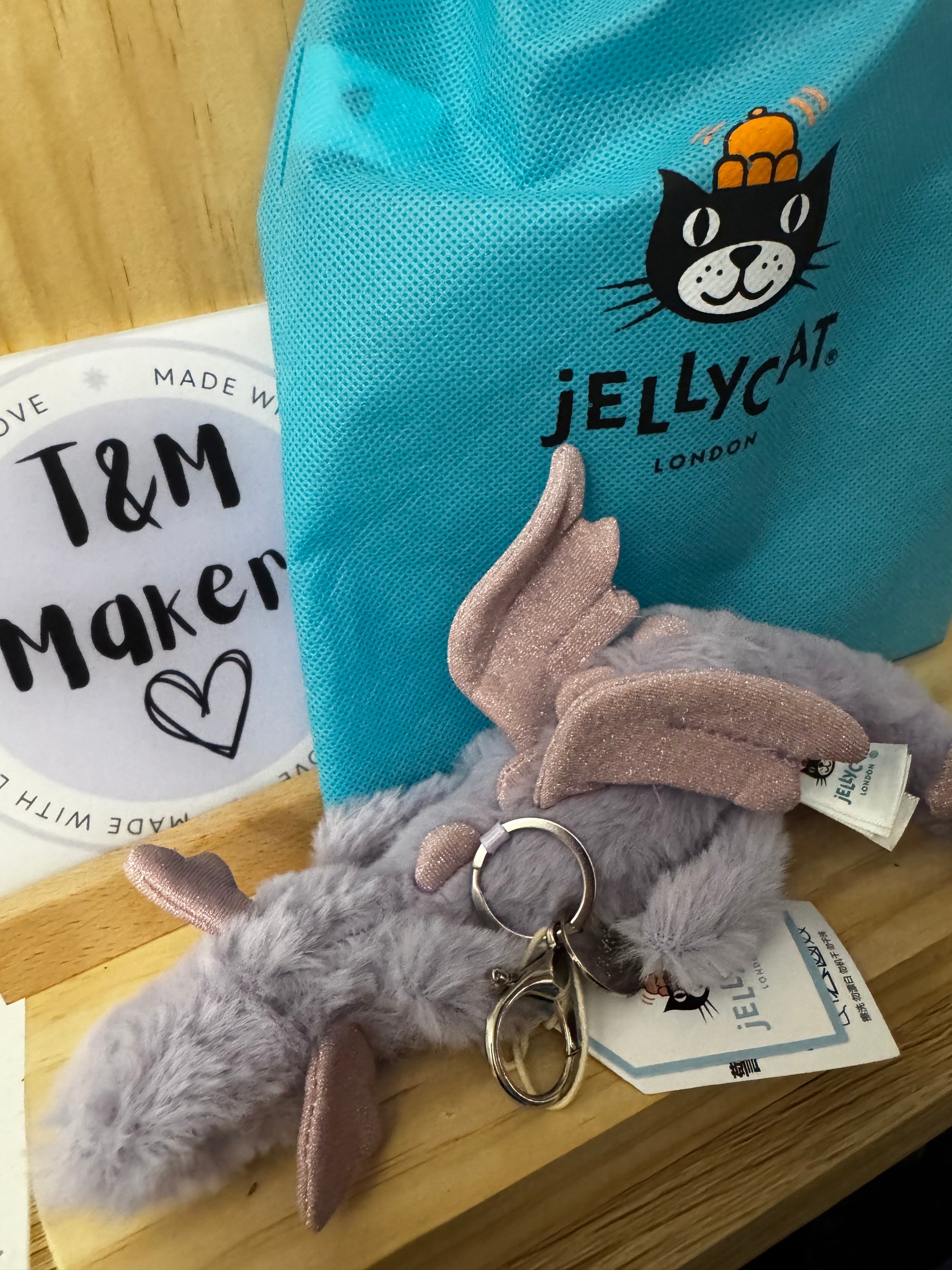 Jelly cat keychain- dragon
