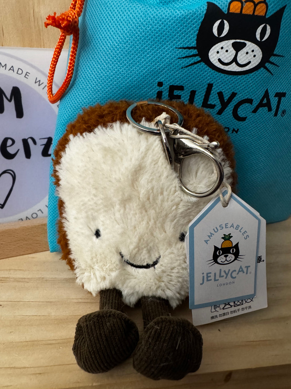 Jelly cat key chain- Toast