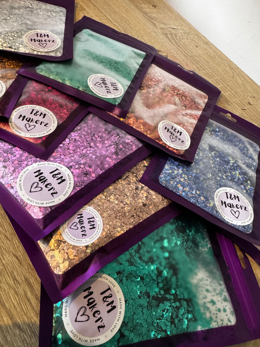 10x50g bag bundles of glitter