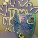Glass polyacrylic mugs