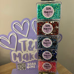 6x Containers- Flatback Rhinestones
