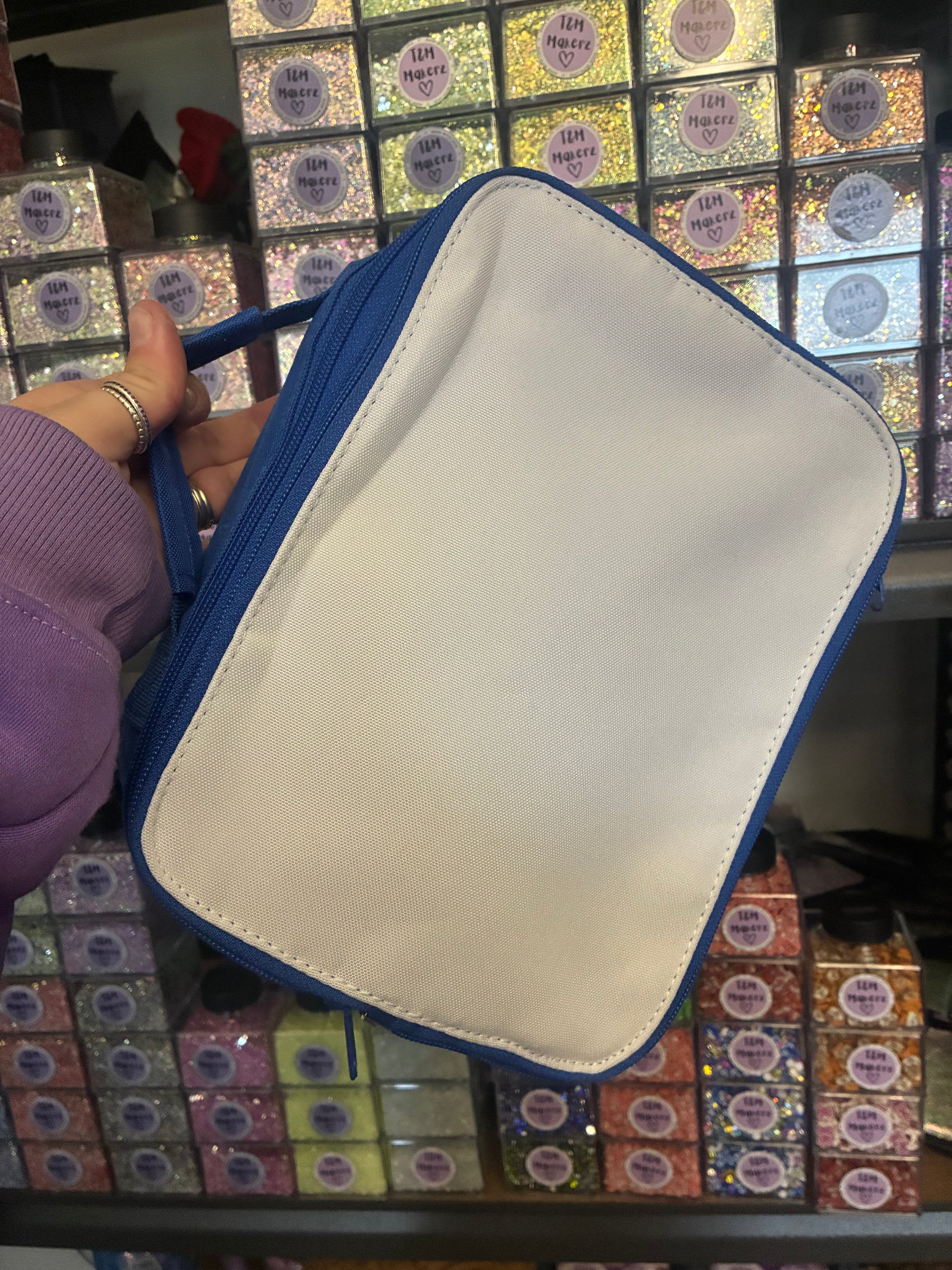 Blue Insulated Lunch Bag