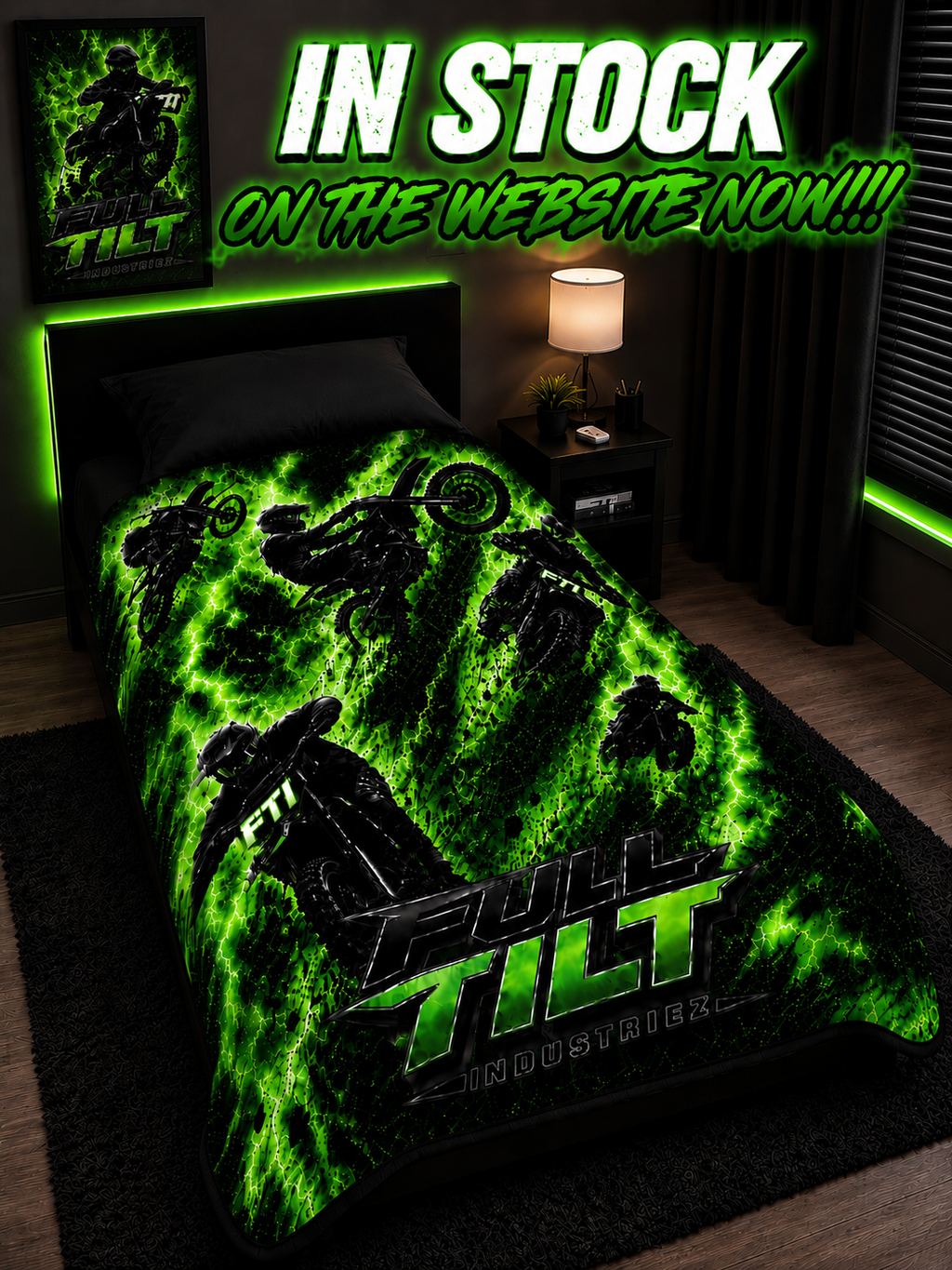 Green Gull Tilt Blanket