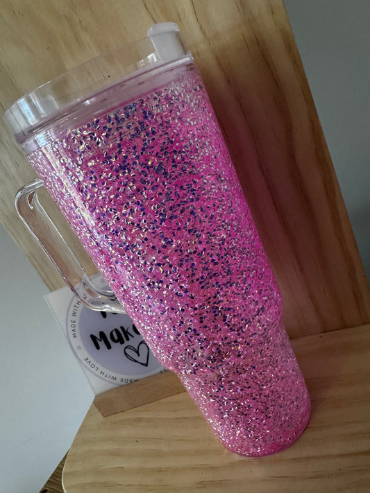 40oz Snowglobe Acrylic Handle