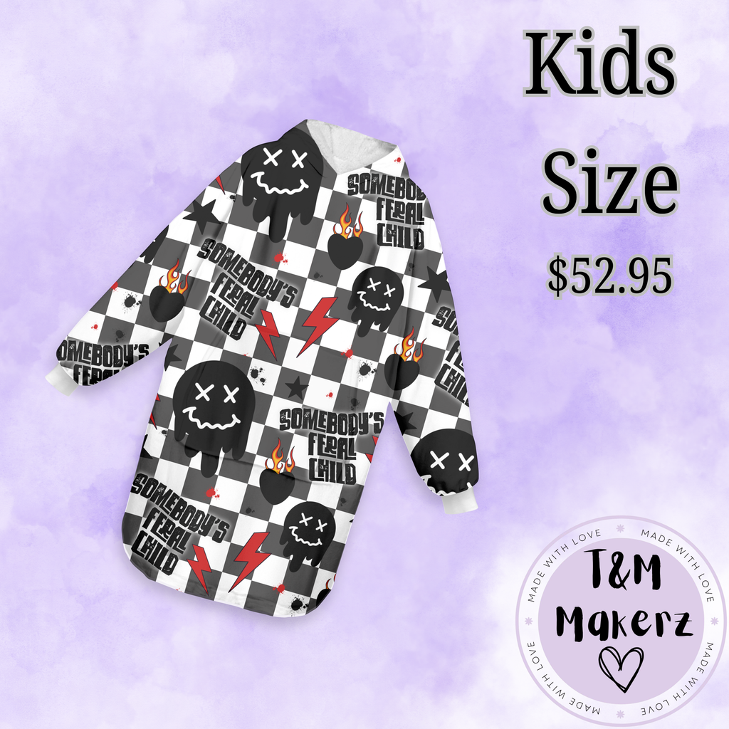KIDS Feral Hoodie Blanket