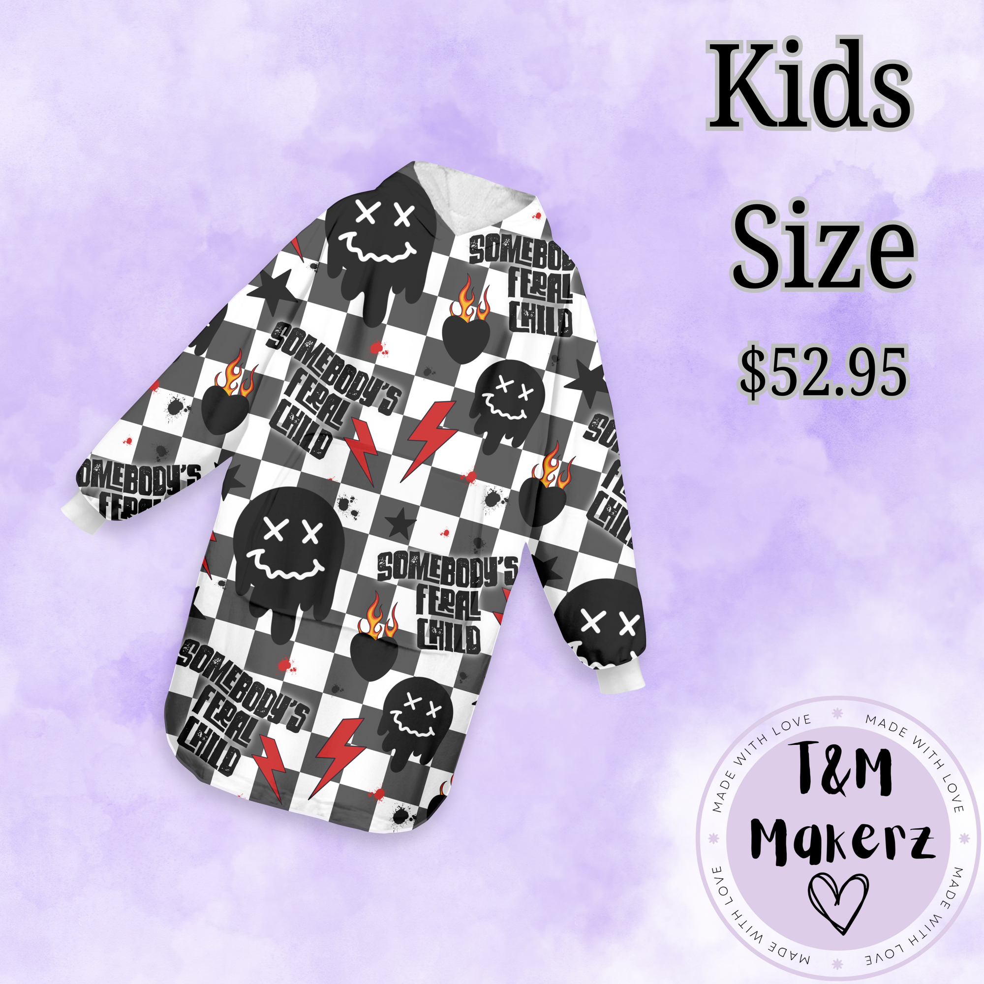 KIDS Feral Hoodie Blanket