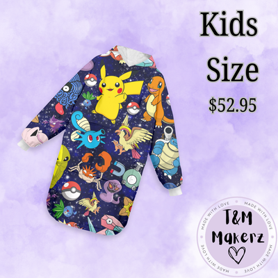KIDS Pokeball Hoodie Blankets