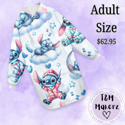 ADULTS Blue Guy Hoodie Blanket